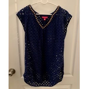 Lilly Pulitzer for Target Navy Beach Cover up